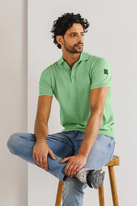 State of Art poloshirt knitted ss